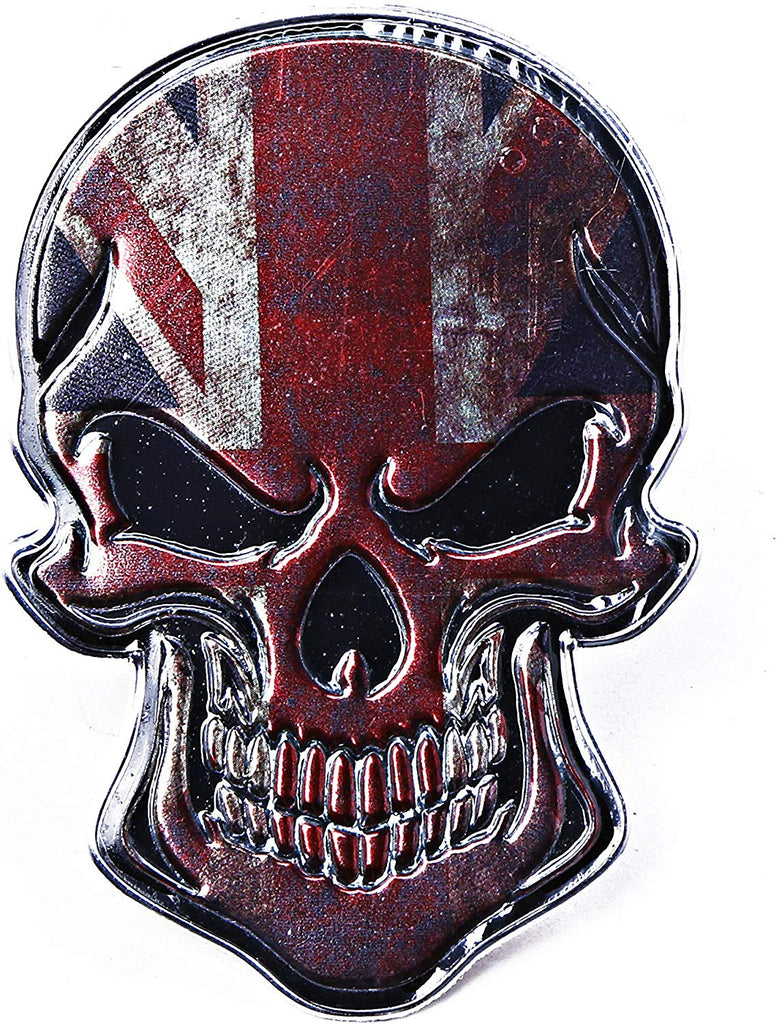 EQLEF 3D Metal Skull Autocollant de Voiture & Autocollants de Moto