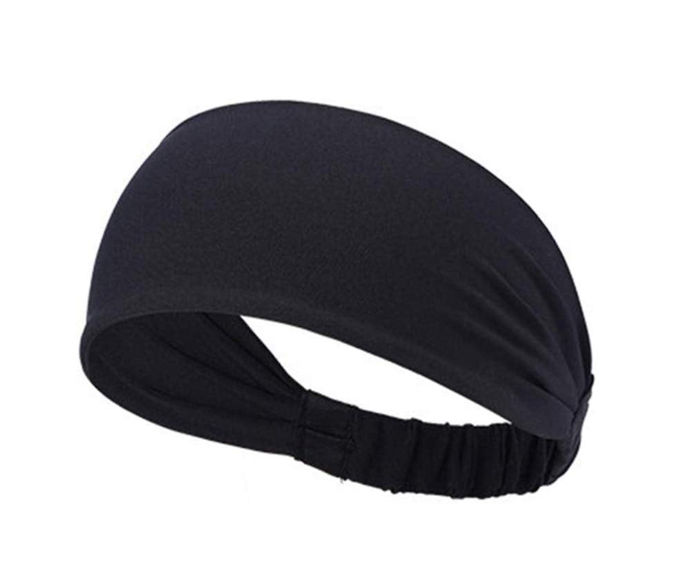 Electomania  Elastic Wicking Non Slip Yoga Sport Athletic Headband/Sweatband (Random Colour)