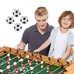 Electomania Soccer Table Foosball Balls Footballs Replacement Balls Table Game Accessories - 1.41 inch Black / White - 4Pcs