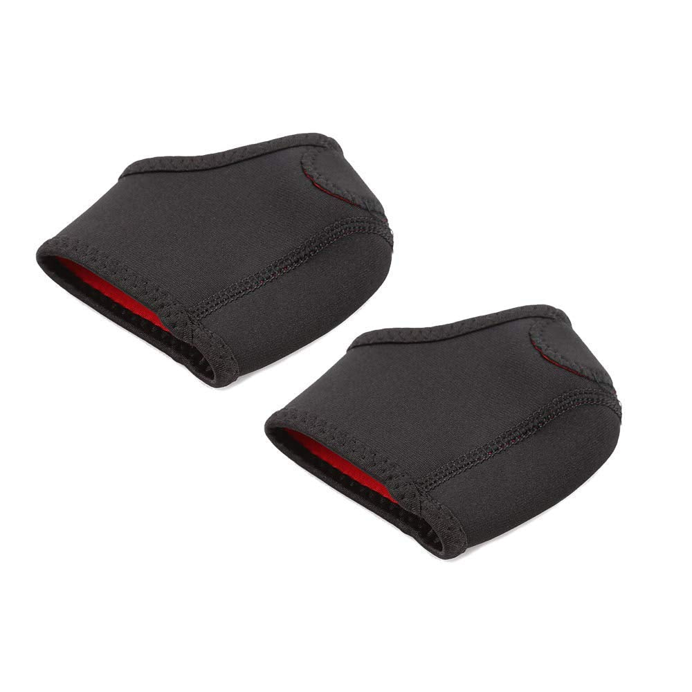 Electomania® 1 Pair Thicken Cushion Plantar Fasciitis Foot Support Heel Pain Relief Dancing Foot Protector （Black）