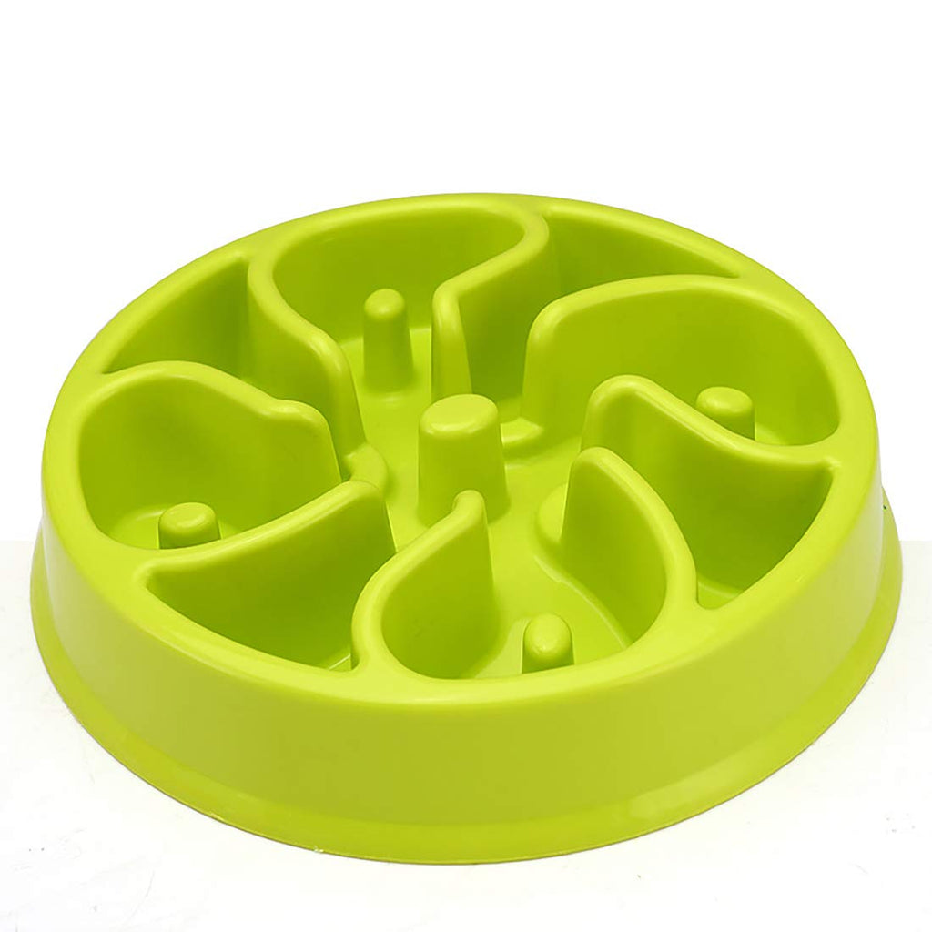 Electomania Durable Dog Feeder Slow Eating Pet Bowl Preventing Choking Healthy Design Bowl for Small Cat Dog Pet (Random Colour）