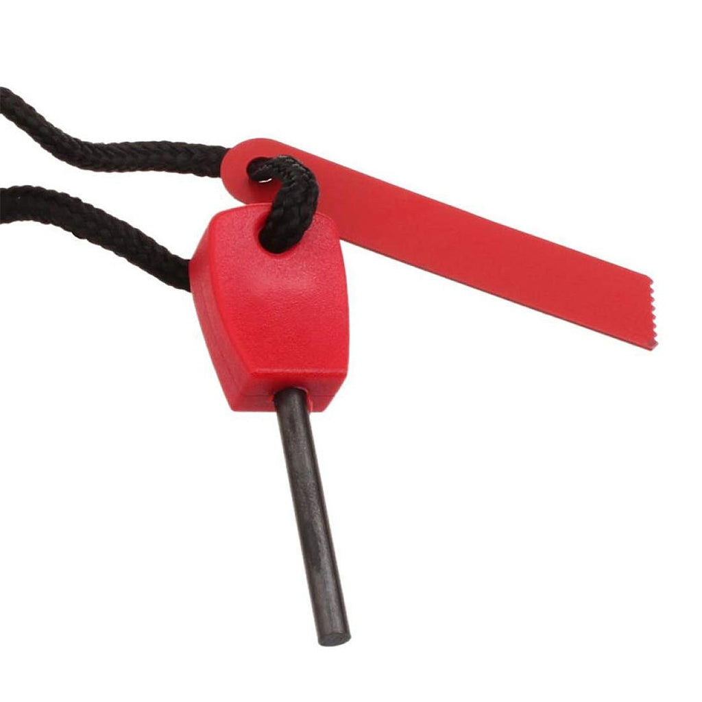 Electomania Mini Magnesium Flint Spark Fire for Outdoor Sport Camping Survival Tool (Red)