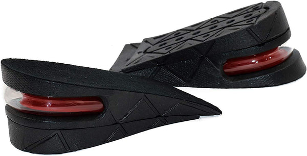 Electomania Unisex 5cm Height Increasing Shoes Insoles 3 Layers 2 in 1 Set (Black)