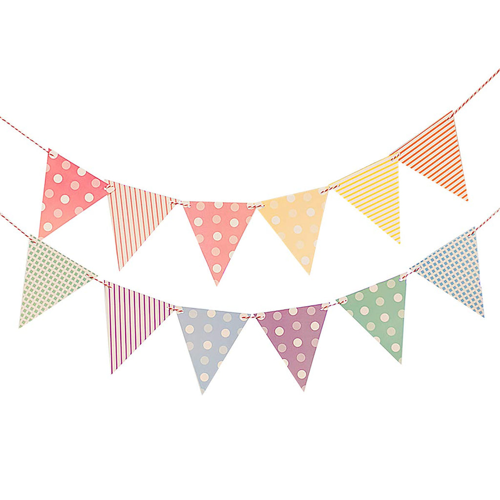 Electomania Party Bunting Flags Banner for Kids Room, Play School Decoration, Birthday Party, Baby Shower (Circle Multicolor)