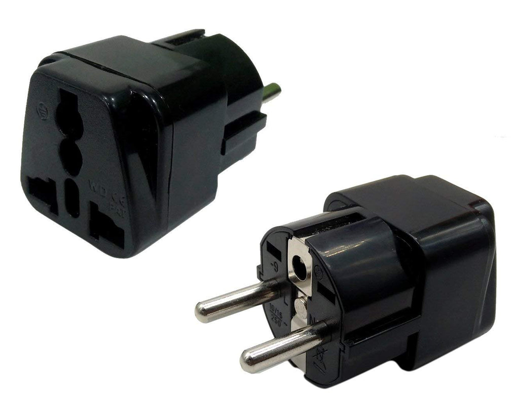 Electomania® 3 Pin Traveller Conversion Plug Black