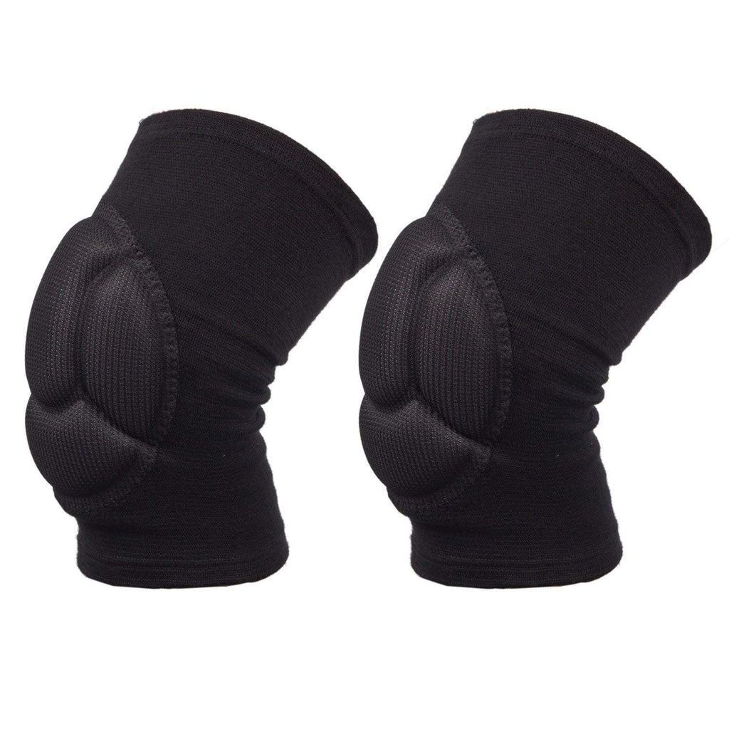 Electomania 1 Pair Thick Sponge Collision Avoidance Kneeling Kneepad Outdoor Climbing Sports Riding Protector Protection (Black)