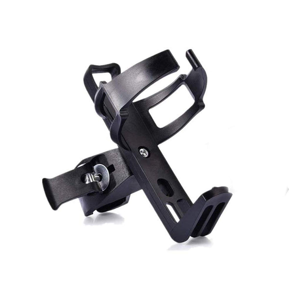 Electomania Adjustable Bicycle Water Bottle Rack Cage 360 Degree Rotating for MTB Stroller Motorcycle (Black)