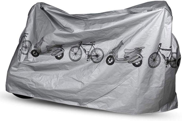 Electomania Polyester Waterproof Motorcycle Cover, Scooters Cover & Bicycle Cover (Gray)