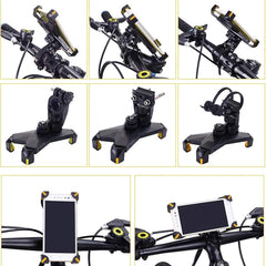 Electomania Bike Phone Mount Holder-Mounted on Bicycle and Motorcycle Handlebar 4.5-7 Inches Suitable Compatible Any Smart Cell Phone No Tool Installation (Yellow)