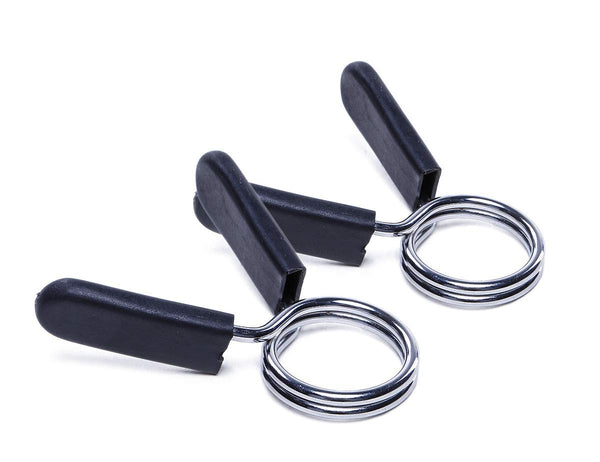 Electomania Spring Clip Collars Exercise Collar Barbell Clamps 30mm for Weight Bar Dumbbells Gym Fitness Training Weight Lifting Equipment 1 Pair (Black)