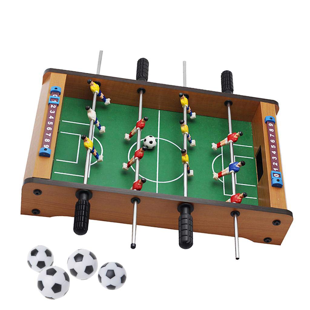 Electomania Soccer Table Foosball Balls Footballs Replacement Balls Table Game Accessories - 1.41 inch Black / White - 4Pcs