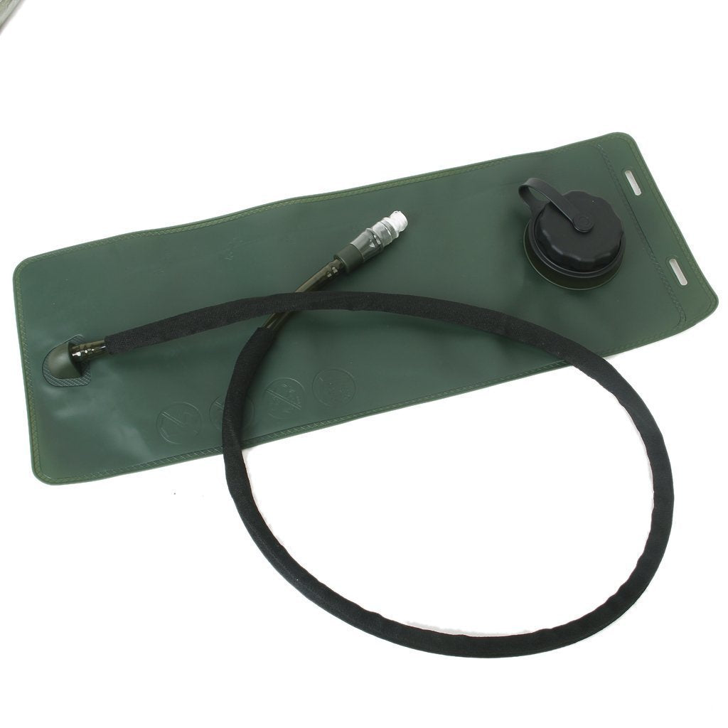 Electomania 3L Outdoor TPU Hydration Bladder Bag Olive Bag Black Tube (1 x Bladder Bag 1 x Tube)